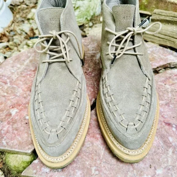 ALLSAINTS LEON SUEDE CREEPERS CREPE SOLE MID BOOTS SZ 40 - 8 US $300 - Picture 3 of 7